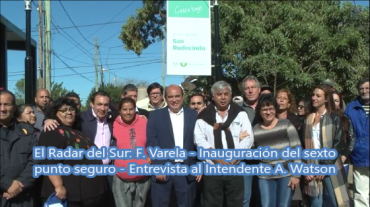 Watson inauguró un Punto Seguro en el barrio San Rudecindo 